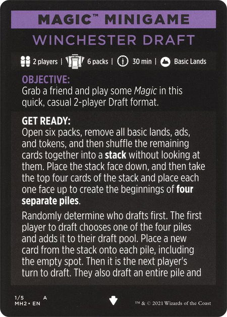 Magic Minigame: Winchester Draft - Modern Horizons 2 Magic: The Gathering trading card