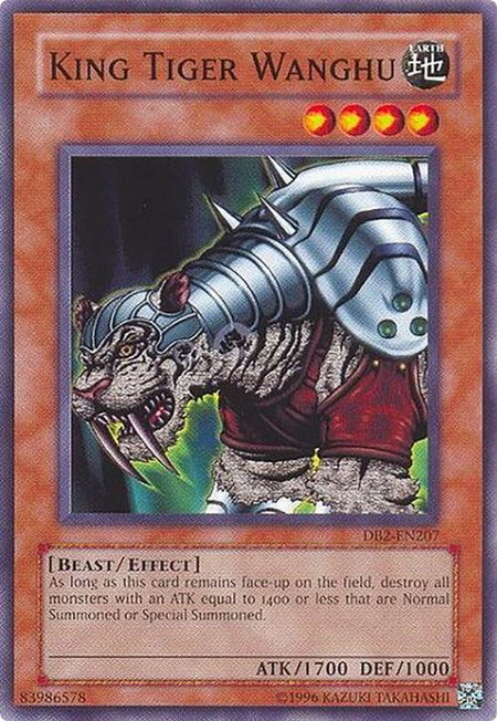 King Tiger Wanghu - Dark Beginning 2 YuGiOh trading card