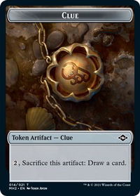 Clue (014) // Zombie Double-Sided Token - Modern Horizons 2 (MH2) #14 // 6 - Token Magic: The Gathering Trading Card