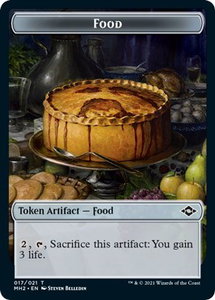 Food (017) // Bird Double-Sided Token - Modern Horizons 2 (MH2) #17 // 1 - Token Magic: The Gathering Trading Card