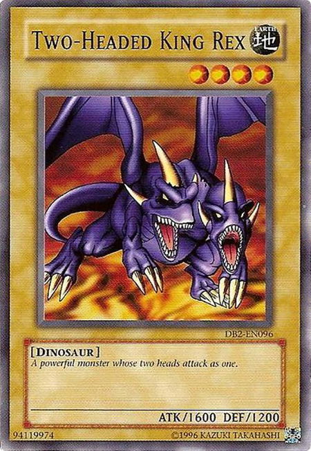 Two-Headed King Rex - Dark Beginning 2 YuGiOh trading card