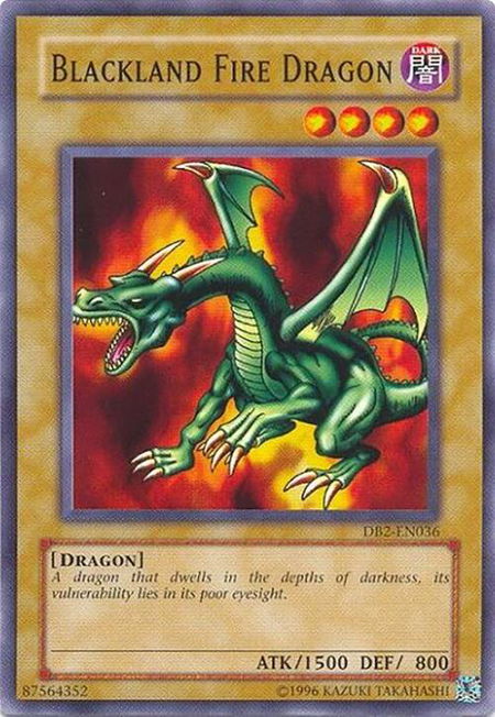 Blackland Fire Dragon - Dark Beginning 2 YuGiOh trading card