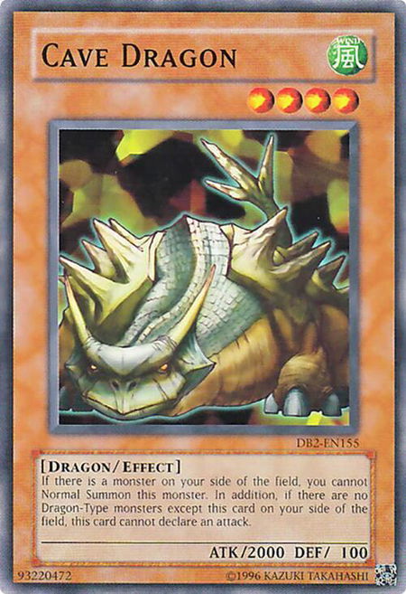 Cave Dragon - Dark Beginning 2 YuGiOh trading card