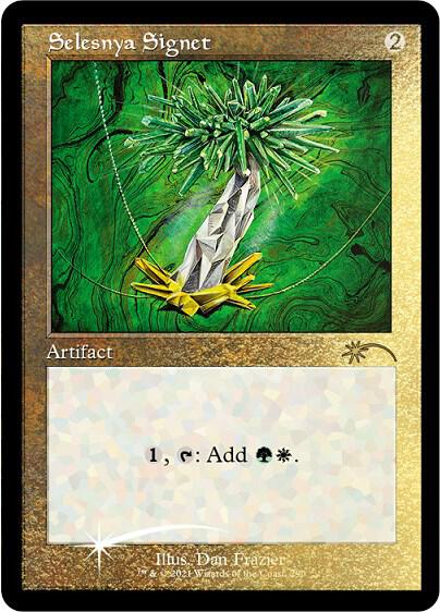 Selesnya Signet (Foil Etched) - Secret Lair Drop Series Magic: The Gathering trading card