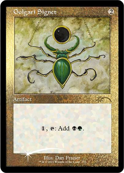 Golgari Signet (Foil Etched) - Secret Lair Drop Series Magic: The Gathering trading card