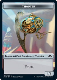 Thopter // Zombie Army Double-Sided Token - Modern Horizons 2 (MH2) #19 // 7 - Token Magic: The Gathering Trading Card