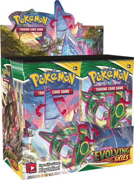 Evolving Skies Booster Box trading card from SWSH07: Evolving Skies Evolving Skies Booster Box - SWSH07: Evolving Skies Pokémon trading card
