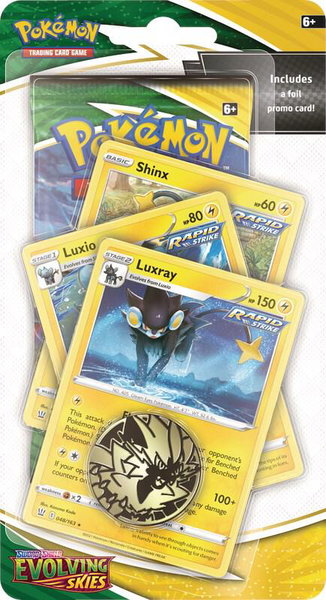 Evolving Skies Premium Checklane Blister [Luxray] - SWSH07: Evolving Skies Pokémon trading card