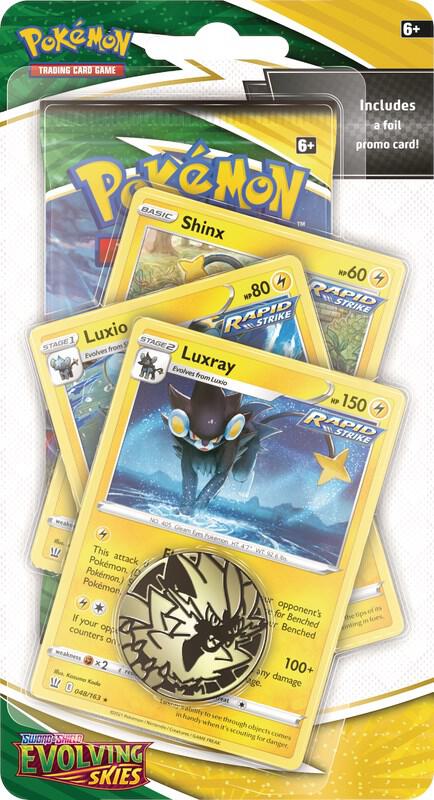 Evolving Skies Premium Checklane Blister [Luxray] - SWSH07: Evolving Skies Pokémon trading card