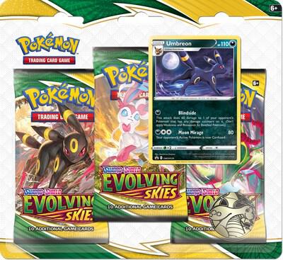 Evolving Skies 3 Pack Blister [Umbreon] - SWSH07: Evolving Skies Pokémon trading card