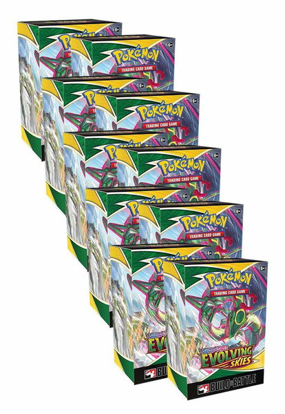 Evolving Skies Build & Battle Box Display trading card from SWSH07: Evolving Skies Evolving Skies Build & Battle Box Display - SWSH07: Evolving Skies Pokémon trading card