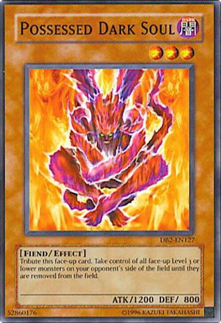 Possessed Dark Soul trading card from Dark Beginning 2 Possessed Dark Soul - Dark Beginning 2 YuGiOh trading card