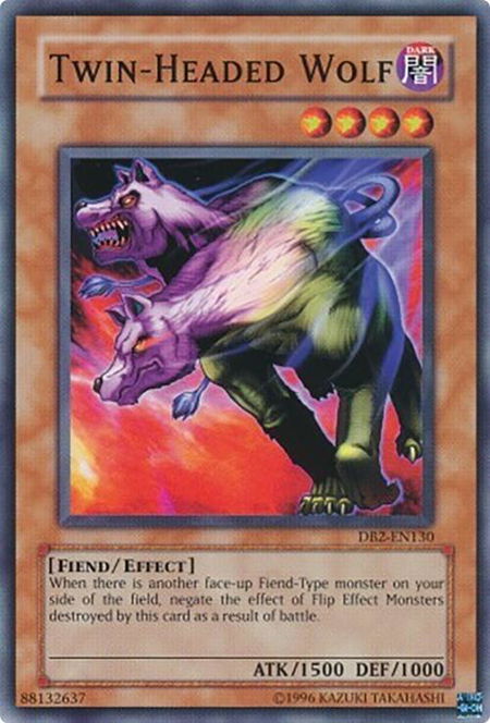 Twin-Headed Wolf - Dark Beginning 2 YuGiOh trading card