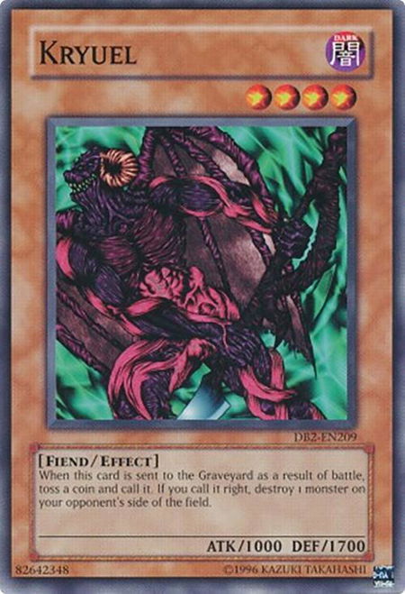 Kryuel - Dark Beginning 2 YuGiOh trading card
