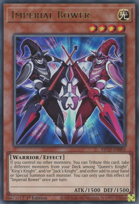Imperial Bower trading card from King's Court Imperial Bower - King's Court YuGiOh trading card