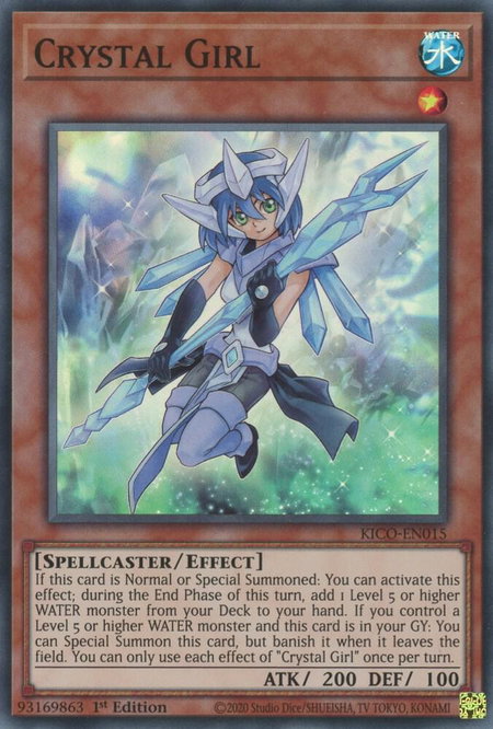 Crystal Girl trading card from King's Court Crystal Girl - King's Court YuGiOh trading card
