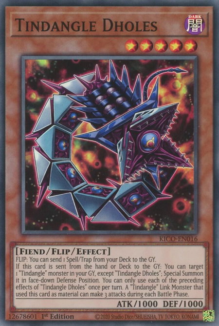 Tindangle Dholes - King's Court YuGiOh trading card