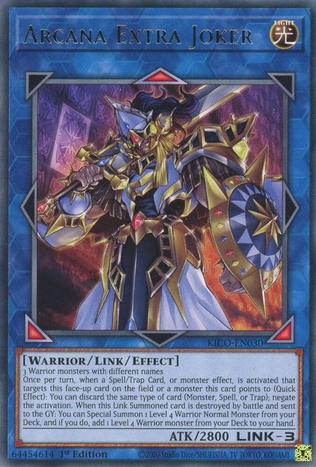Arcana Extra Joker trading card from King's Court Arcana Extra Joker - King's Court YuGiOh trading card