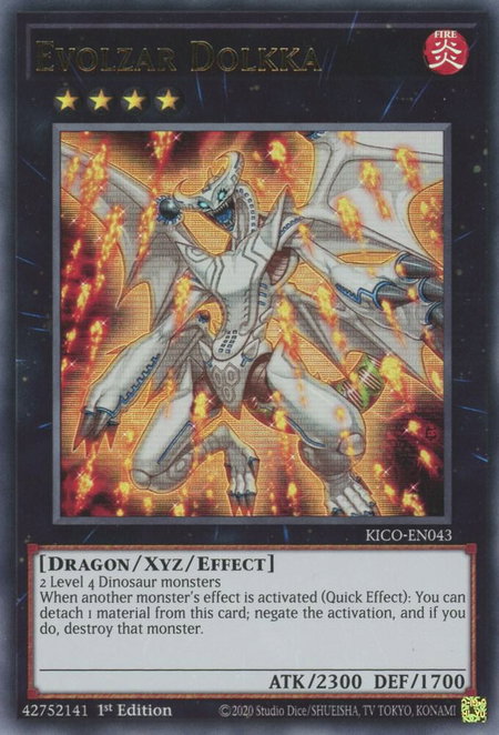 Evolzar Dolkka - King's Court YuGiOh trading card