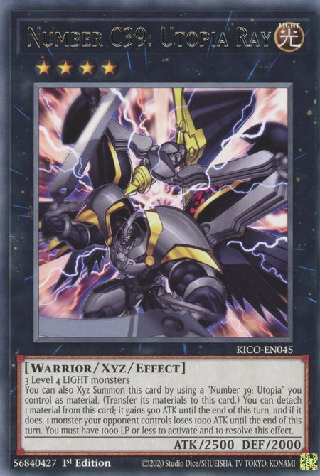 Number C39: Utopia Ray - King's Court YuGiOh trading card