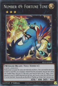 Number 49: Fortune Tune - King's Court (KICO) #KICO-EN048 - Super Rare YuGiOh Trading Card
