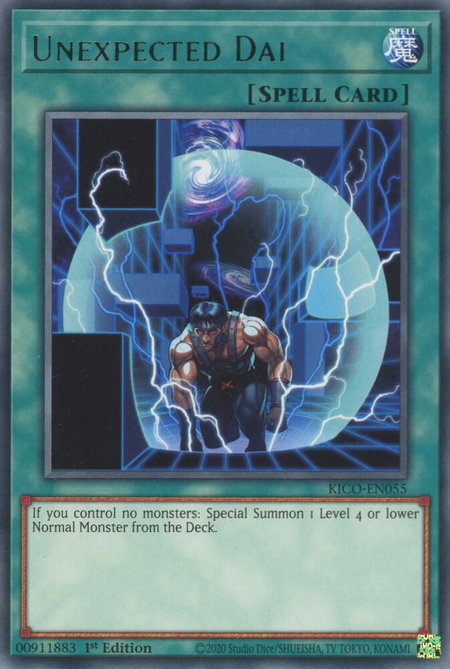 Unexpected Dai - King's Court YuGiOh trading card