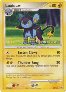 Luxio - 52/130 (Prerelease) [Staff] - Nintendo Promos (PR) #52/130 - Rare Pokémon Trading Card
