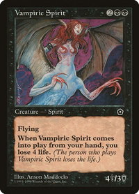 Vampiric Spirit - Portal Second Age (P02) #90 - Rare Magic: The Gathering Trading Card