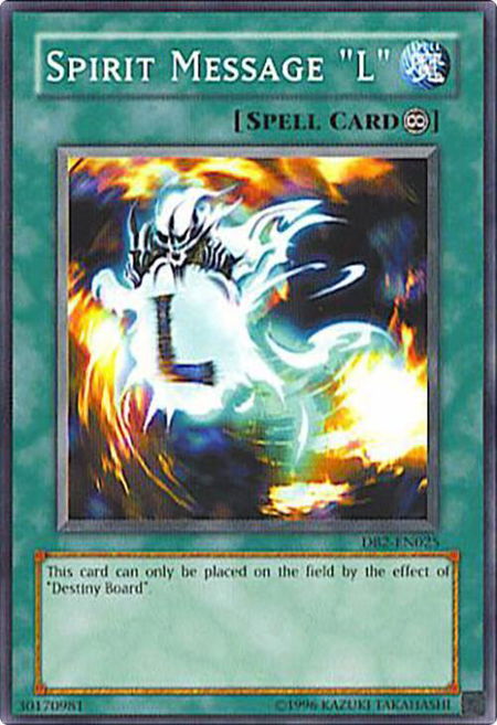 Spirit Message "L" - Dark Beginning 2 YuGiOh trading card