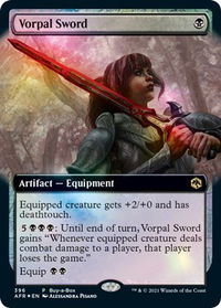 Vorpal Sword - Buy-A-Box Promos (BABP) #396 - Promo Magic: The Gathering Trading Card