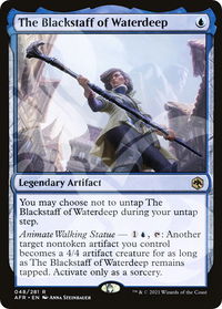 The Blackstaff of Waterdeep - AFR Ampersand Promos (AFR&) #48a - Rare Magic: The Gathering Trading Card