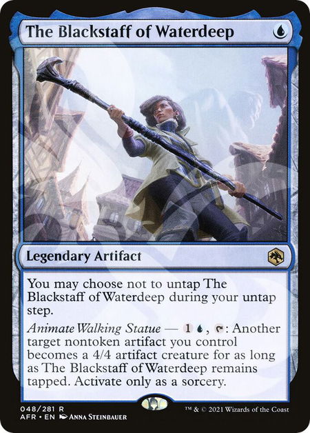 The Blackstaff of Waterdeep - AFR Ampersand Promos Magic: The Gathering trading card