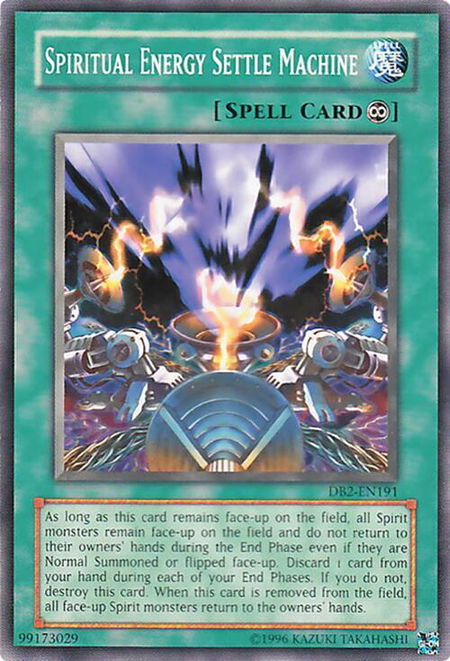 Spiritual Energy Settle Machine - Dark Beginning 2 YuGiOh trading card