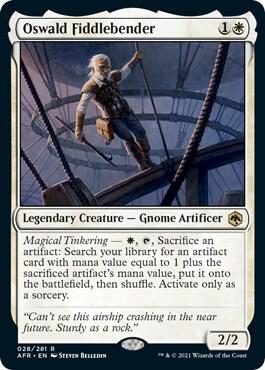 Oswald Fiddlebender - Adventures in the Forgotten Realms Magic: The Gathering trading card