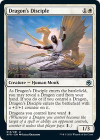 Dragon's Disciple - Adventures in the Forgotten Realms (AFR) #13 - Uncommon Magic: The Gathering Trading Card