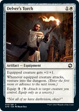 Delver's Torch - Adventures in the Forgotten Realms Magic: The Gathering trading card