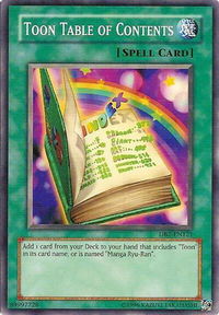 Toon Table of Contents - Dark Beginning 2 (DB2) #DB2-EN121 - Common / Short Print YuGiOh Trading Card