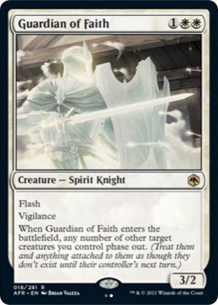 Guardian of Faith - Adventures in the Forgotten Realms Magic: The Gathering trading card