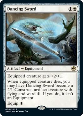 Dancing Sword - Adventures in the Forgotten Realms Magic: The Gathering trading card