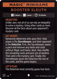 Magic Minigame: Booster Sleuth - Strixhaven: School of Mages (STX) #3 - Special Magic: The Gathering Trading Card