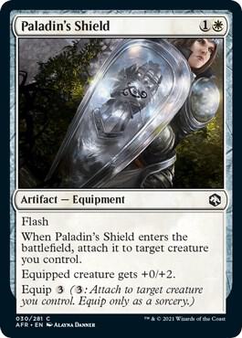 Paladin's Shield - Adventures in the Forgotten Realms Magic: The Gathering trading card