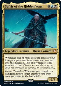 Sefris of the Hidden Ways - Commander: Adventures in the Forgotten Realms (AFC) #3 - Mythic Magic: The Gathering Trading Card