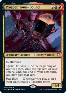 Prosper, Tome-Bound - Commander: Adventures in the Forgotten Realms (AFC) #2 - Mythic Rare Magic: The Gathering Trading Card