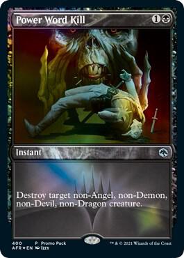 Power Word Kill - Promo Pack: Adventures in the Forgotten Realms Magic: The Gathering trading card