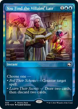 You Find the Villains' Lair - Promo Pack: Adventures in the Forgotten Realms Magic: The Gathering trading card
