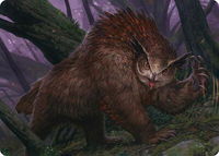 Owlbear Art Card - Art Series: Adventures in the Forgotten Realms (ASAFR) #15 - Special Magic: The Gathering Trading Card