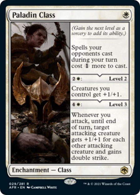 Paladin Class - Adventures in the Forgotten Realms Magic: The Gathering trading card