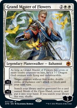 Grand Master of Flowers - Adventures in the Forgotten Realms Magic: The Gathering trading card