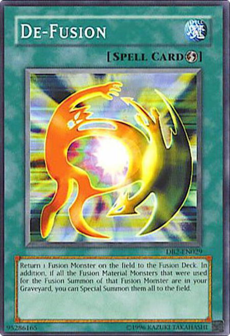 De-Fusion trading card from Dark Beginning 2 De-Fusion - Dark Beginning 2 YuGiOh trading card