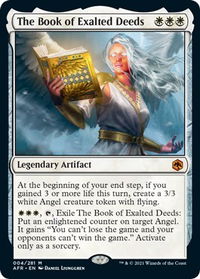 The Book of Exalted Deeds - Adventures in the Forgotten Realms (AFR) #4 - Mythic Magic: The Gathering Trading Card